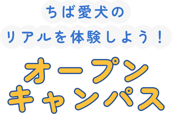 ちば愛犬のリアルを体験しよう！オープンキャンパス